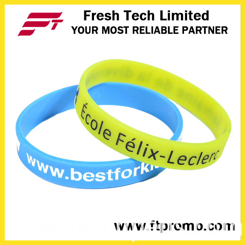 Professional OEM Promotional Gift Silicone Wristband